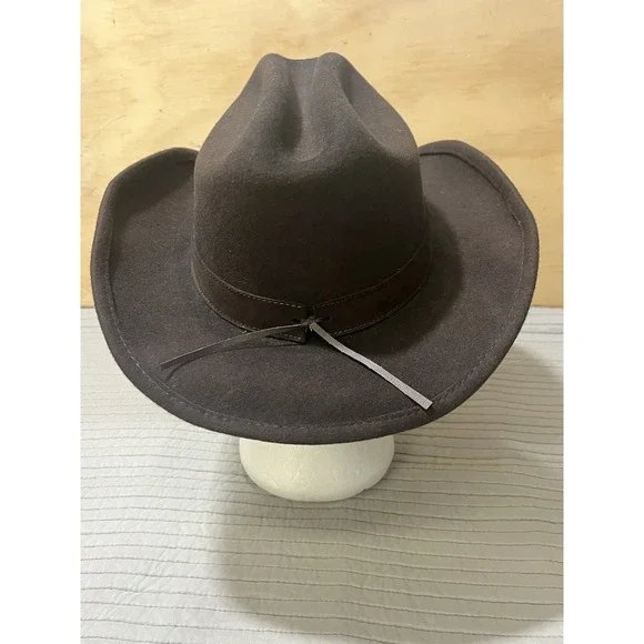 Cody James WOOL FELT Dark Brown Western Cowboy Hat Size XL Unisex Adult - Picture 6 of 14